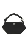 Ganni Bou Bag Mini Soir Satin In Black