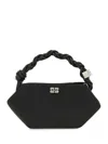Ganni Bou Bag Mini Soir Satin In Black
