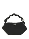 Ganni Bou Bag Mini Soir Satin In Black