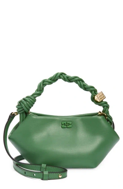 Ganni Mini Bou Crossbody Bag In Juniper