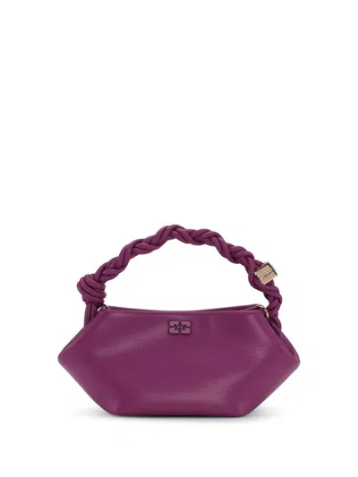 Ganni Mini Bou Crossbody Bag In Purple