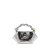 Ganni Mini Bou Metallic Top Handle Bag