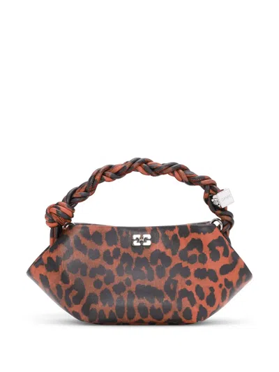 Ganni Mini Bou Shoulder Bag In Red