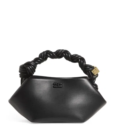 Ganni Mini Bou Top-handle Bag In Black
