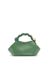 Ganni Mini Bou Tote Bag In 绿色