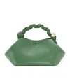 Ganni Mini Bou Tote Bag In Green