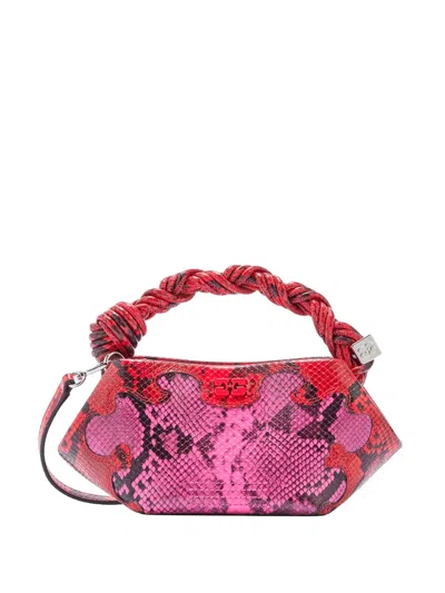 Ganni Mini Bou Tote Bag In Pink