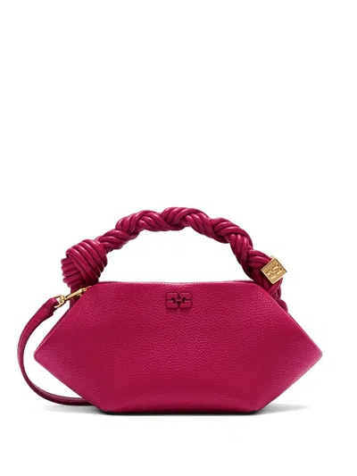 Ganni Mini Bou Tote Bag In Red