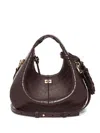 Ganni Mini Croc-embossed Leather Tote Bag