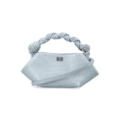 Ganni Mini Crocco Embossed Bou Bag In Pattern