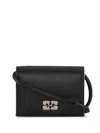 Ganni Black Bou Leather Strap Wallet