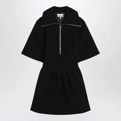 Ganni Mini Dress In Crêpe