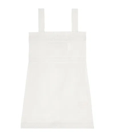 Ganni Mini Dress In White Cotton