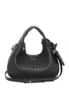 Ganni Bag Hobo Mini Grained In Black