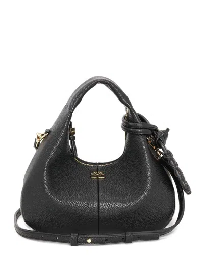 GANNI MINI HOBO BAG WITH LOGO GANNI