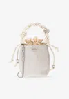 Ganni Mini Rhinestone Bou Bucket Bag