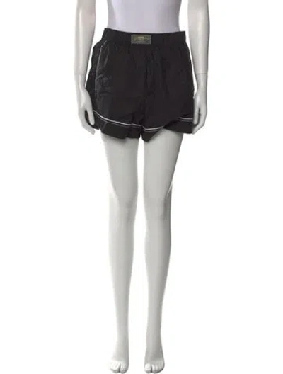 Pre-owned Ganni Mini Shorts In Black