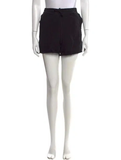 Pre-owned Ganni Mini Shorts In Black