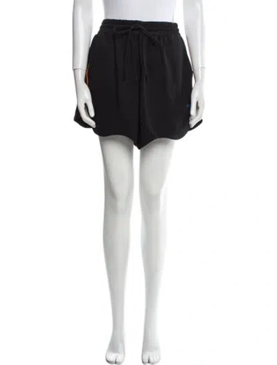 Pre-owned Ganni Mini Shorts In Black