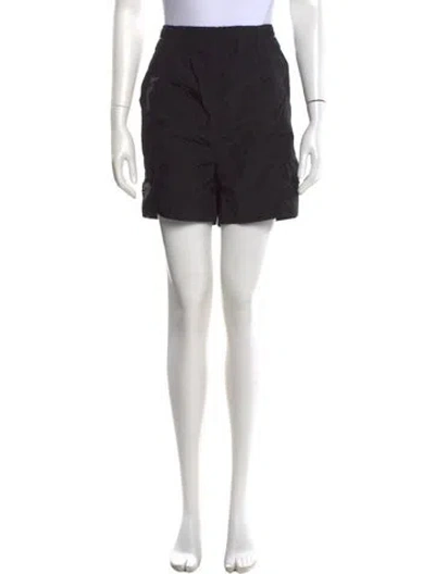 Pre-owned Ganni Mini Shorts In Black