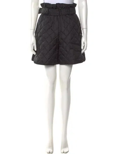 Pre-owned Ganni Mini Shorts In Black