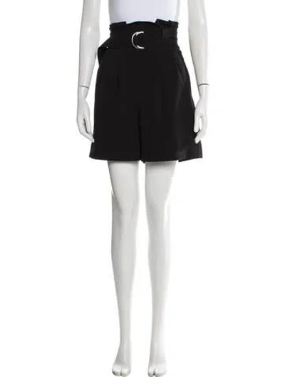 Pre-owned Ganni Mini Shorts In Black
