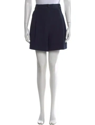 Pre-owned Ganni Mini Shorts In Blue
