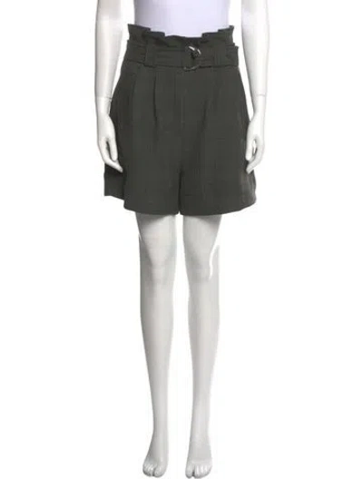 Pre-owned Ganni Mini Shorts In Gray