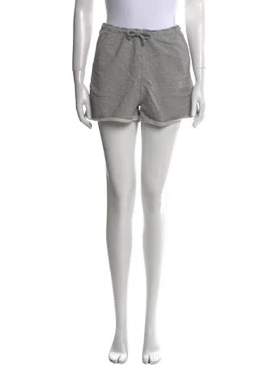 Pre-owned Ganni Mini Shorts In Gray