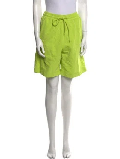 Pre-owned Ganni Mini Shorts In Green