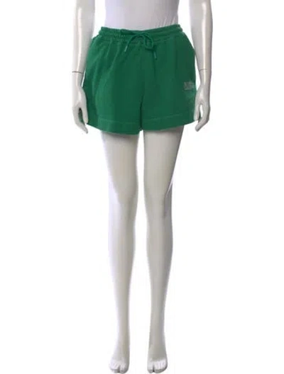 Pre-owned Ganni Mini Shorts In Green