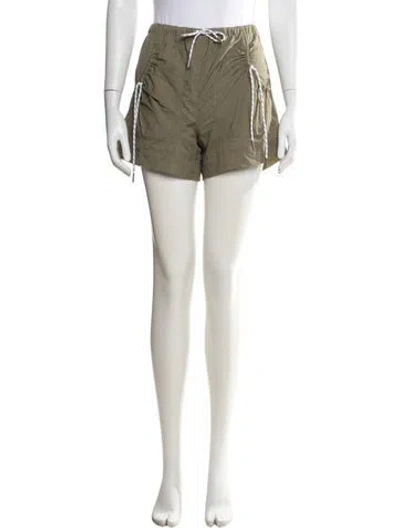 Pre-owned Ganni Mini Shorts In Green