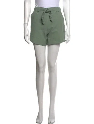 Pre-owned Ganni Mini Shorts In Green