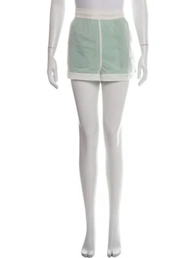 Pre-owned Ganni Mini Shorts In Green