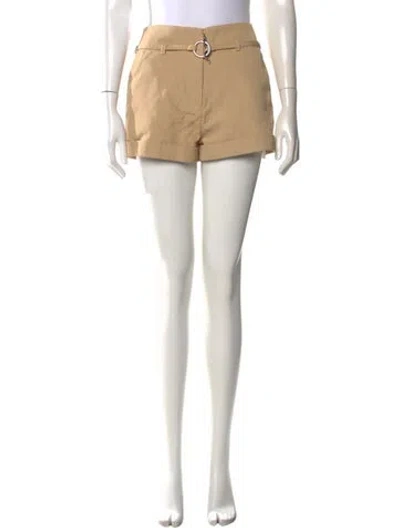 Pre-owned Ganni Mini Shorts In Neutral