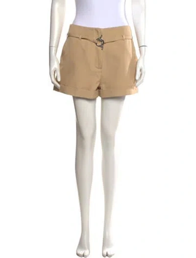 Pre-owned Ganni Mini Shorts In Neutrals