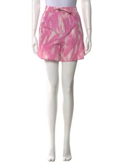 Pre-owned Ganni Mini Shorts In Pink