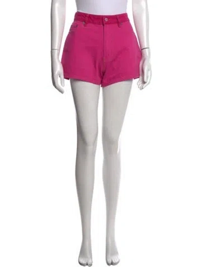 Pre-owned Ganni Mini Shorts In Pink