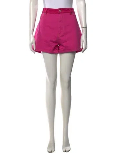 Pre-owned Ganni Mini Shorts In Pink