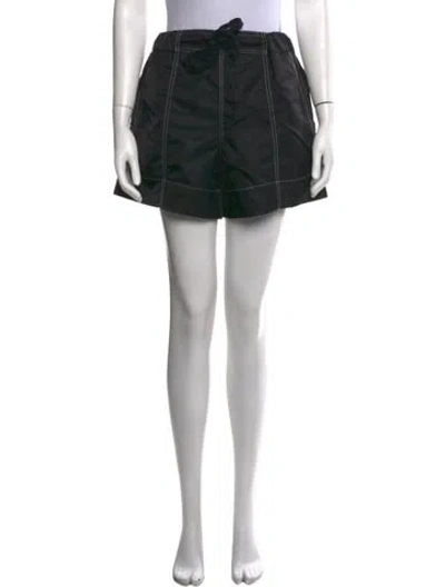 Pre-owned Ganni Mini Shorts W/ Tags In Black