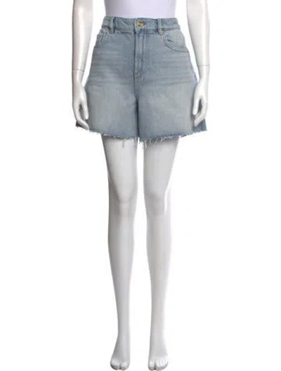 Pre-owned Ganni Mini Shorts W/ Tags In Blue