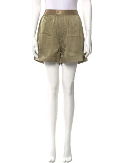 Pre-owned Ganni Mini Shorts W/ Tags In Green