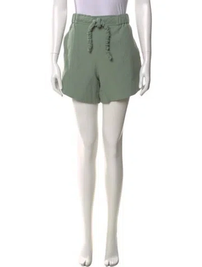 Pre-owned Ganni Mini Shorts W/ Tags In Green