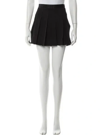 Pre-owned Ganni Mini Skirt In Black
