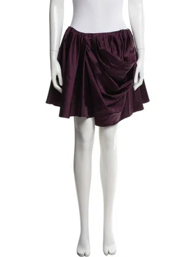 Pre-owned Ganni Mini Skirt In Black