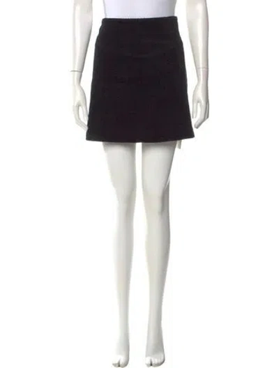 Pre-owned Ganni Mini Skirt In Blue