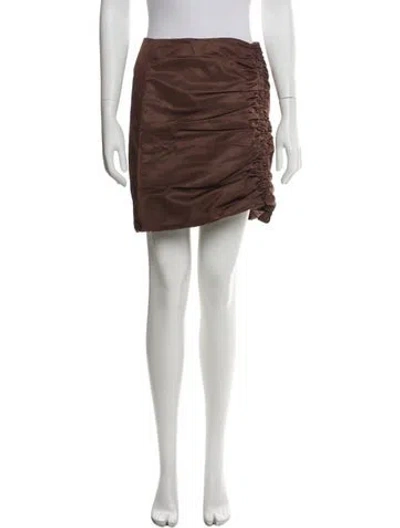 Pre-owned Ganni Mini Skirt In Blue