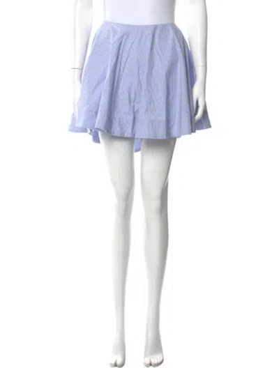 Pre-owned Ganni Mini Skirt In Blue