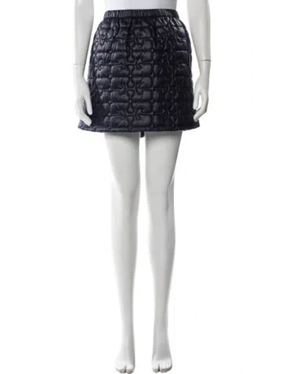 Pre-owned Ganni Mini Skirt In Brown