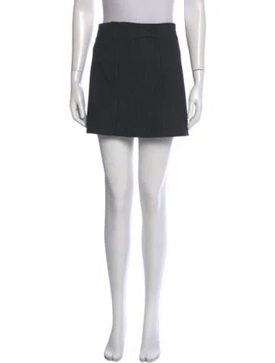 Pre-owned Ganni Mini Skirt In Gray